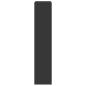 Preview: Raumteiler Schwarz 100x33x156,5 cm Holzwerkstoff