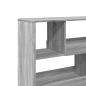 Preview: Raumteiler Grau Sonoma 100x33x94,5 cm Holzwerkstoff