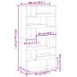 Preview: Raumteiler Artisan-Eiche 100x33x187,5 cm Holzwerkstoff