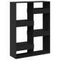 Preview: Raumteiler Schwarz 100x33x135 cm Holzwerkstoff