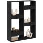 Preview: Raumteiler Schwarz 100x33x135 cm Holzwerkstoff