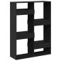 Preview: Raumteiler Schwarz 100x33x135 cm Holzwerkstoff