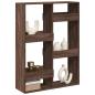Preview: ARDEBO.de - Raumteiler Braun Eichen-Optik 100x33x135 cm Holzwerkstoff