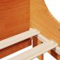 Preview: Massivholzbett ohne Matratze Wachsbraun 200x200 Kiefernholz