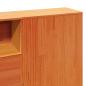 Preview: Massivholzbett ohne Matratze Wachsbraun 200x200 Kiefernholz
