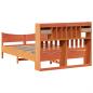 Preview: Massivholzbett ohne Matratze Wachsbraun 150x200 cm Kiefernholz