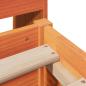 Preview: Massivholzbett ohne Matratze Wachsbraun 150x200 cm Kiefernholz