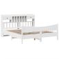 Preview: Massivholzbett ohne Matratze Weiß 180x200 cm Kiefernholz