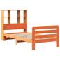Preview: Massivholzbett ohne Matratze Wachsbraun 75x190 cm Kiefernholz
