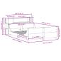 Preview: Massivholzbett ohne Matratze Weiß 160x200 Kiefernholz