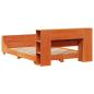 Preview: Massivholzbett ohne Matratze Wachsbraun 160x200 Kiefernholz