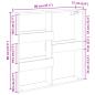 Preview: Wandschrank Grau Sonoma 80x15x80 cm Holzwerkstoff