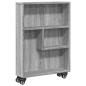 Preview: Aufbewahrungswagen Schmal Grau Sonoma 48x13x68 cm Holzwerkstoff
