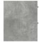 Preview: Badschrank Schmal mit Rollen Betongrau Holzwerkstoff