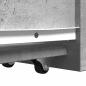 Preview: Badschrank Schmal mit Rollen Betongrau Holzwerkstoff
