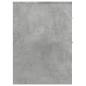 Preview: Badschrank Schmal mit Rollen Betongrau Holzwerkstoff