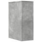 Preview: Badschrank Schmal mit Rollen Betongrau Holzwerkstoff