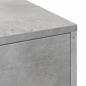 Preview: Badschrank Schmal mit Rollen Betongrau Holzwerkstoff