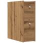 Preview: Badschrank Schmal mit Rollen Artisan-Eiche Holzwerkstoff