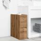 Preview: Badschrank Schmal mit Rollen Artisan-Eiche Holzwerkstoff