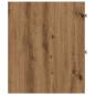 Preview: Badschrank Schmal mit Rollen Artisan-Eiche Holzwerkstoff