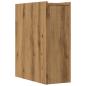 Preview: Badschrank Schmal mit Rollen Artisan-Eiche Holzwerkstoff