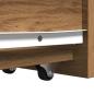 Preview: Badschrank Schmal mit Rollen Artisan-Eiche Holzwerkstoff