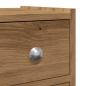 Preview: Badschrank Schmal mit Rollen Artisan-Eiche Holzwerkstoff