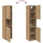 Preview: Bad-Hängeschrank Artisan-Eiche 30x30x130 cm Holzwerkstoff