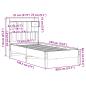 Preview: Bücherregalbett ohne Matratze 75x190 cm Massivholz Kiefer
