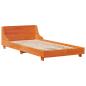 Preview: Massivholzbett ohne Matratze Wachsbraun 75x190 cm Kiefernholz