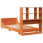 Preview: Massivholzbett ohne Matratze Wachsbraun 75x190 cm Kiefernholz