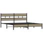 Preview: Metallbett ohne Matratze Sonoma-Eiche 180x200 cm