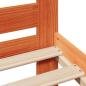 Preview: Massivholzbett ohne Matratze Wachsbraun 135x190 cm Kiefernholz
