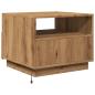 Preview: Couchtisch mit LED-Leuchten Artisan-Eiche 50x49x40 cm