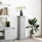 Preview: ARDEBO.de - Postament mit Stauraum Betongrau 31x30x90 cm Holzwerkstoff