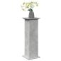 Preview: Postament mit Stauraum Betongrau 31x30x90 cm Holzwerkstoff