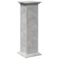 Preview: Postament mit Stauraum Betongrau 31x30x90 cm Holzwerkstoff
