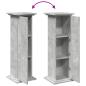 Preview: Postament mit Stauraum Betongrau 31x30x90 cm Holzwerkstoff