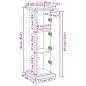 Preview: Postament mit Stauraum Betongrau 31x30x90 cm Holzwerkstoff