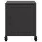Preview: Nachttische 2 Stk. Schwarz 36x39x43,5 cm Stahl