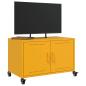 Preview: TV-Schrank Senfgelb 68x39x43,5 cm Stahl