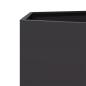 Preview: Pflanzkübel Schwarz Sechseckig 138x120x45 Stahl