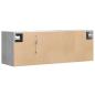 Preview: TV-Wandschrank mit LED-Beleuchtung Betongrau 100x31x35 cm