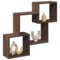 Preview: ARDEBO.de - Wandschrank 78x18x71 cm Eichen-Optik Holzwerkstoff
