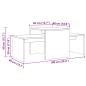 Preview: Couchtisch Altholz-Optik 100x48x40 cm Holzwerkstoff