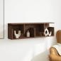 Preview: ARDEBO.de - Wandschrank 100x20x30 cm Braun Eichen-Optik Holzwerkstoff