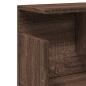 Preview: Wandschrank 100x20x30 cm Braun Eichen-Optik Holzwerkstoff