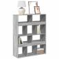 Preview: ARDEBO.de - Bücherregal Grau Sonoma 100x33x125,5 cm Holzwerkstoff