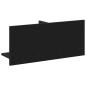 Preview: Wandschrank 70x16,5x30 cm Schwarz Holzwerkstoff